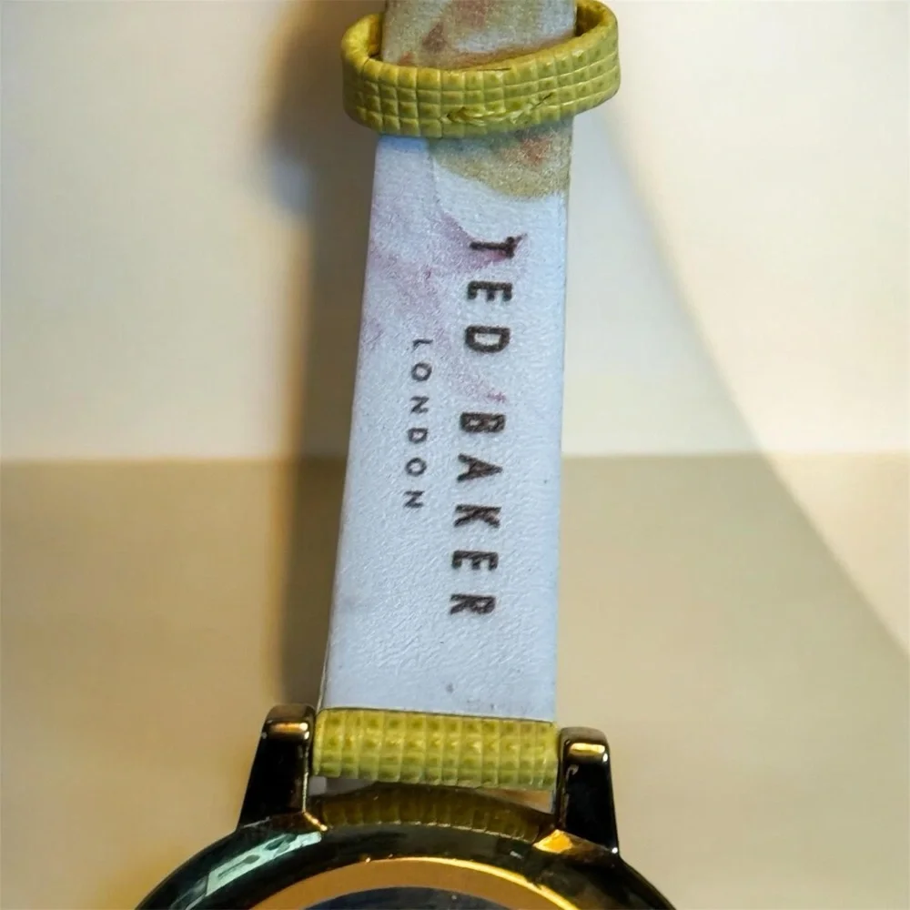 Ted Baker Yellow and Purple Floral Watch - Picture 2 of 6